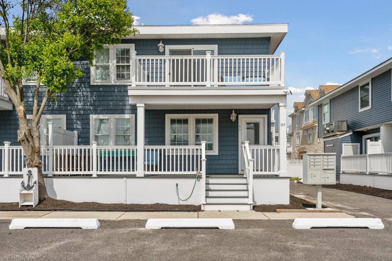 Beach Block Parking Modern Decor Porch Brigantine Exterior foto