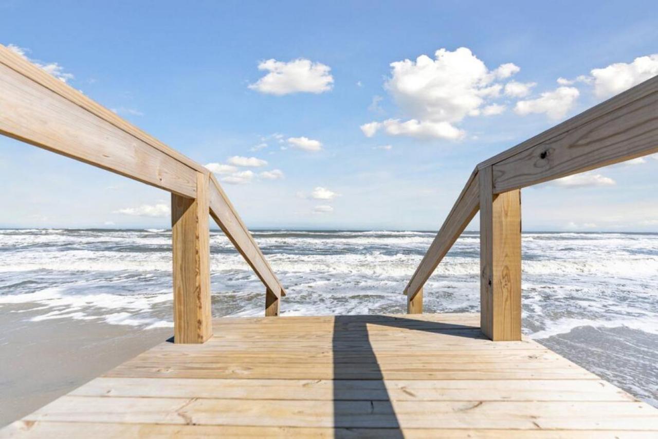 Beach Block Parking Modern Decor Porch Brigantine Exterior foto