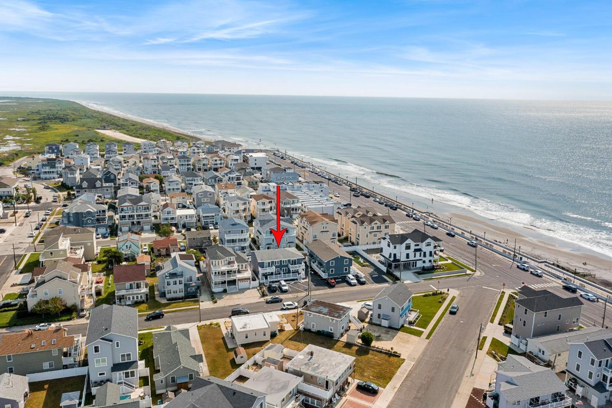 Beach Block Parking Modern Decor Porch Brigantine Exterior foto