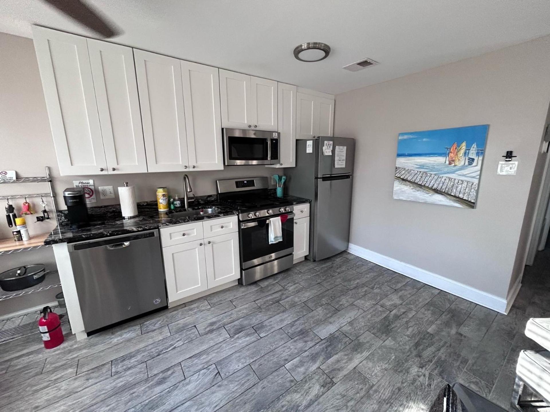 Beach Block Parking Modern Decor Porch Brigantine Exterior foto