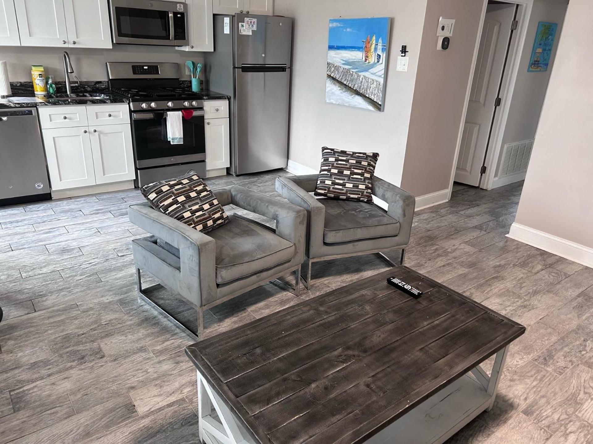 Beach Block Parking Modern Decor Porch Brigantine Exterior foto